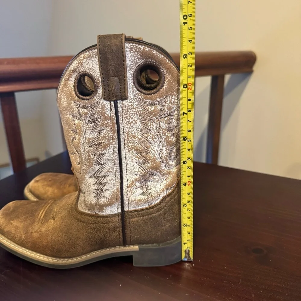 Smoky Mountain Kids Drifter Western cowboy, cowgirl, distressed boots size 2